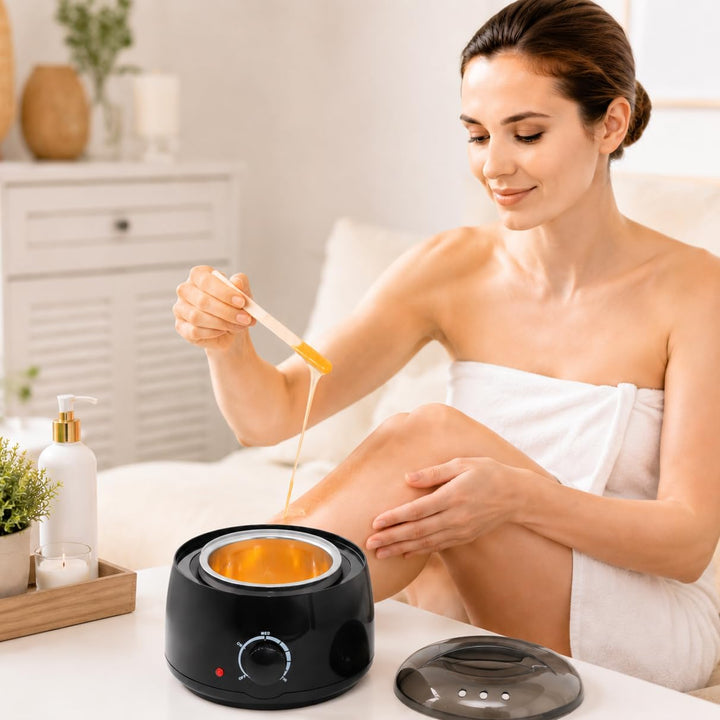 Wachsmaschine mit automatischer Temperaturregelung | 500ml für alle Wachsarten geeignet Wachsschmelz