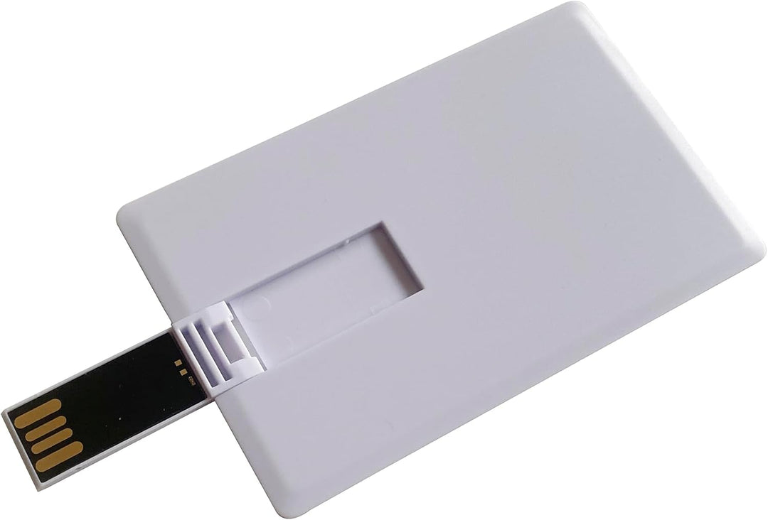 USB Stück Speicherstick 10 Stück, Kreditkarten-Design weiss 4 GB 4 GB weiss, 4 GB weiss