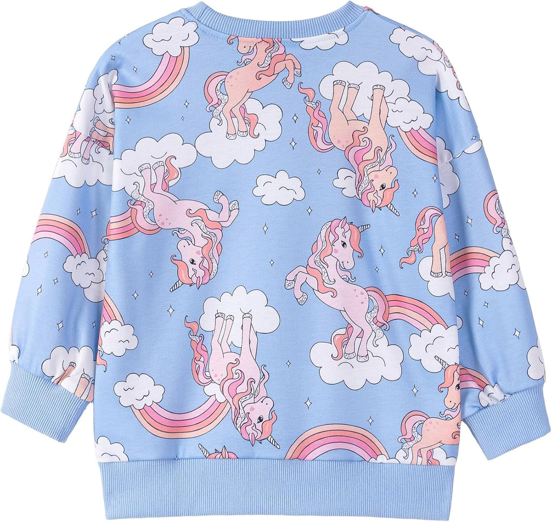 Mädchen Pullover für Kinder Langarmshirt Baumwolle Sweatshirt Winter Kleidung Langarm Tops 1-7 Jahre