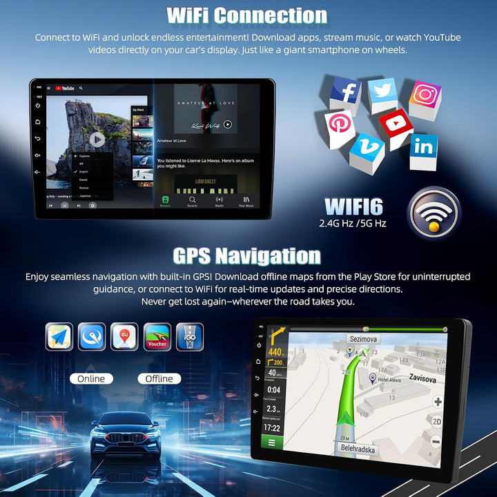 SIXWIN Qualcomm 8 Core 4+64G Android 15 Autoradio für Mercedes-Benz Smart Fortwo 2011-2015 mit CarPl