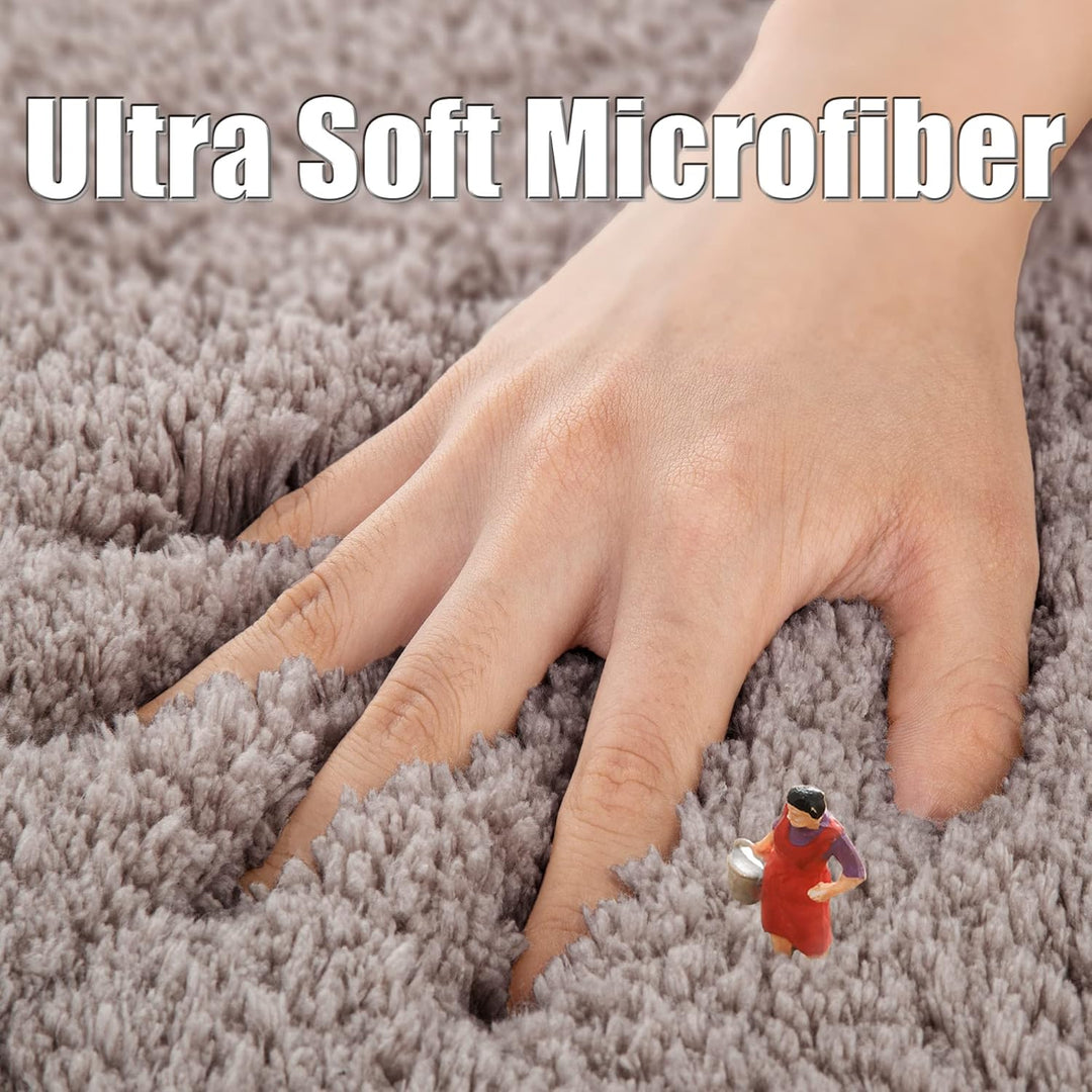 ROLIZOE WC Vorleger mit Ausschnitt Extrem Dicker WC Teppich rutschfest Klovorleger Hochsaugfähige St