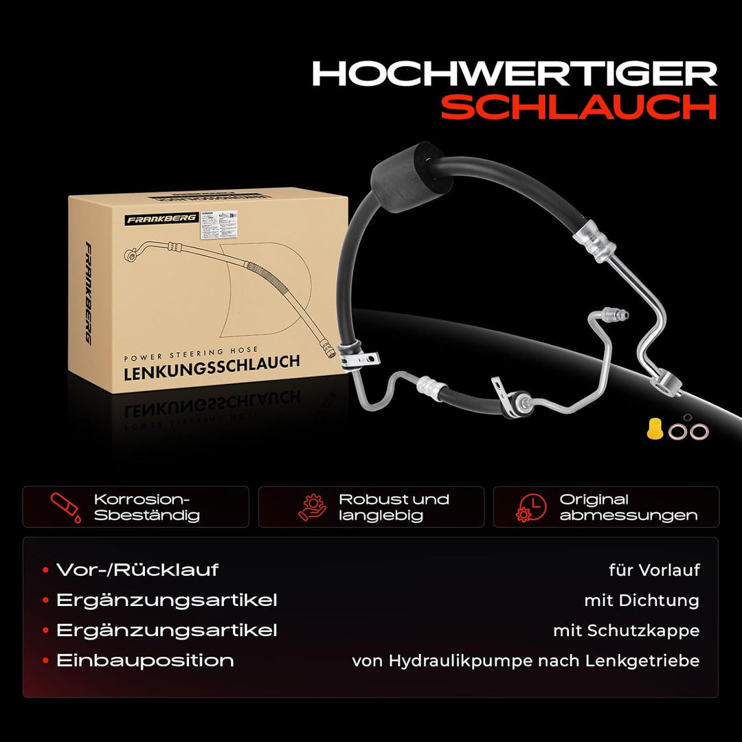 Frankberg Servolenkung Schlauch Kompatibel mit Getz TB 1.4L 1.6L Benzin 2005-2010 Replace# 57510-1C5