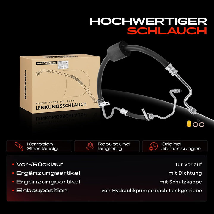 Frankberg Servolenkung Schlauch Kompatibel mit Getz TB 1.4L 1.6L Benzin 2005-2010 Replace# 57510-1C5