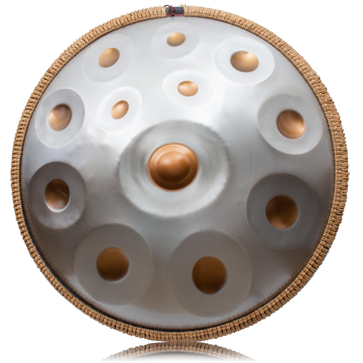 Handpan 440 HZ Fortgeschrittene, Stahltrommel 14 Töne 22 Zoll, Hand Pan in D-Moll, Hand Drum mit Dru