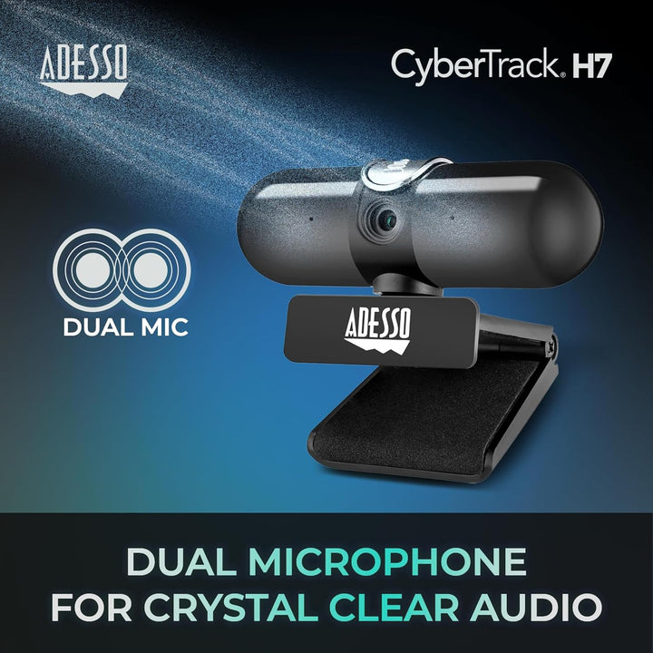 Adesso CyberTrack H7 2K Quad HD Webcam