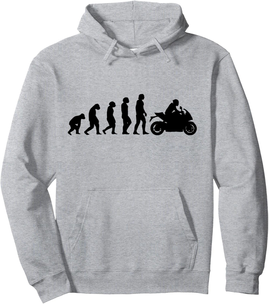 Motorrad Evolution Funny Racing Sport Street Bike Biker Pullover Hoodie