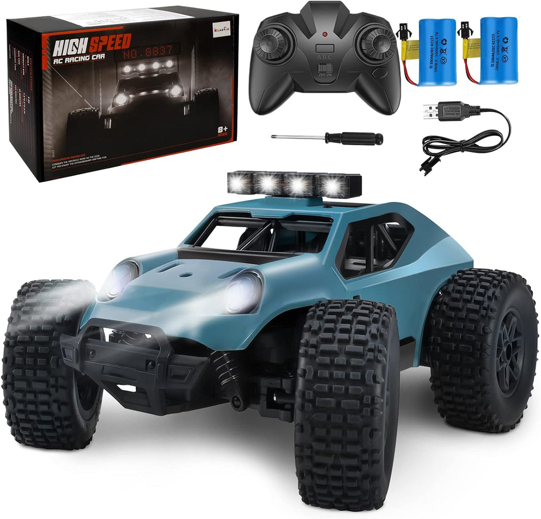 Kizeefun Ferngesteuertes Auto, 2.4Ghz 1/20 RC Auto Geländewagen 20 km/h Alle Gelände, Elektrisches S