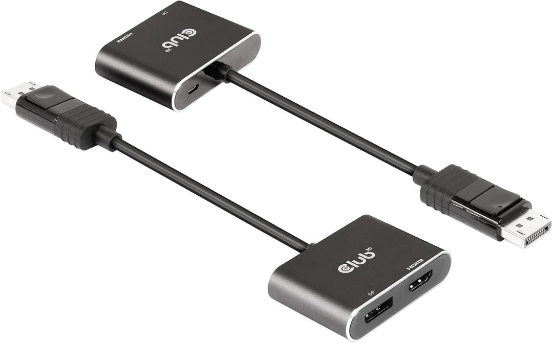 Club 3D MST Hub DisplayPort™ 1.4 auf DisplayPort™ + HDMI™ 4K60Hz St./B. CSV-7220, CSV-7220