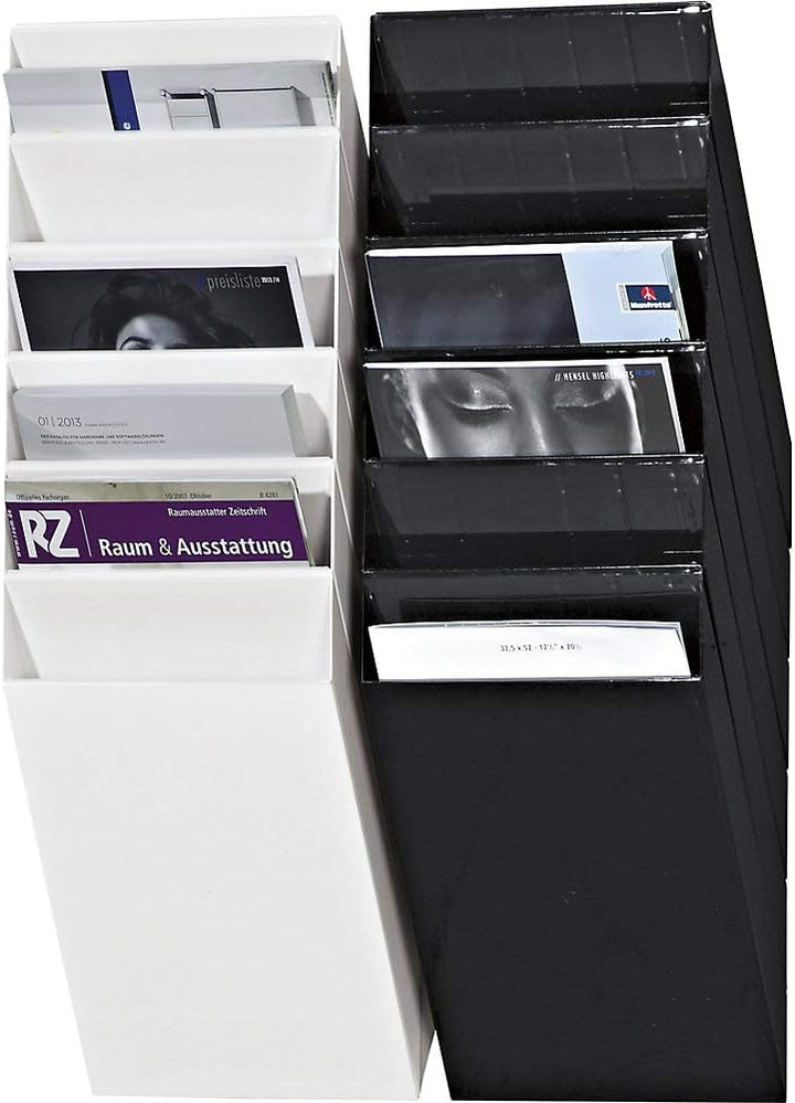 Durable Prospektspenderset Flexiboxx 6 A4, 1 Set, weiss, 1709760010 Weiss Hochformat, Weiss Hochform