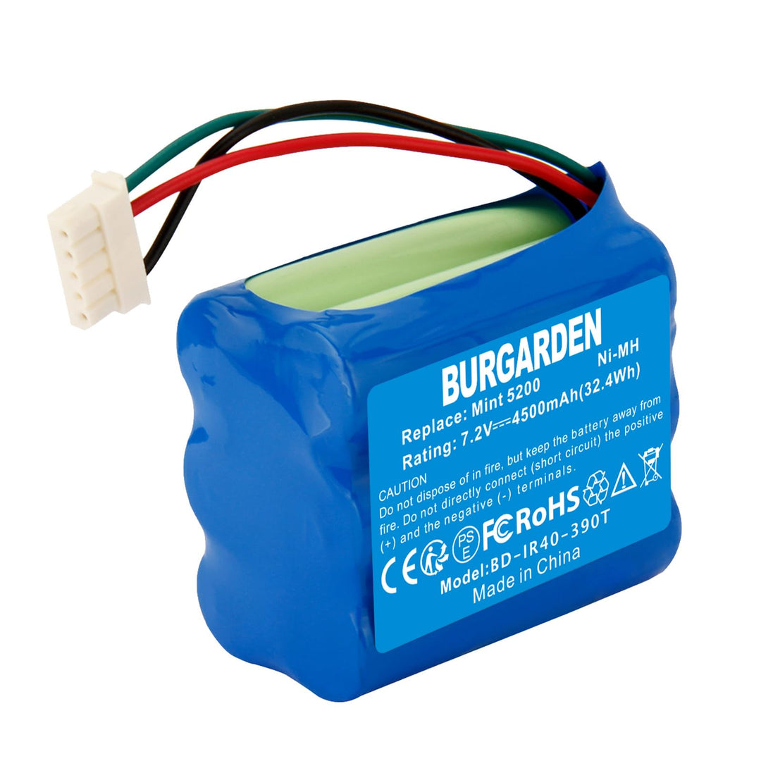 7.2V 4500mAh NI-MH akku Wiederaufladbar, Ersatz-akku für 380, 380T, 390T, Kompatibel mit Mint 5200 5