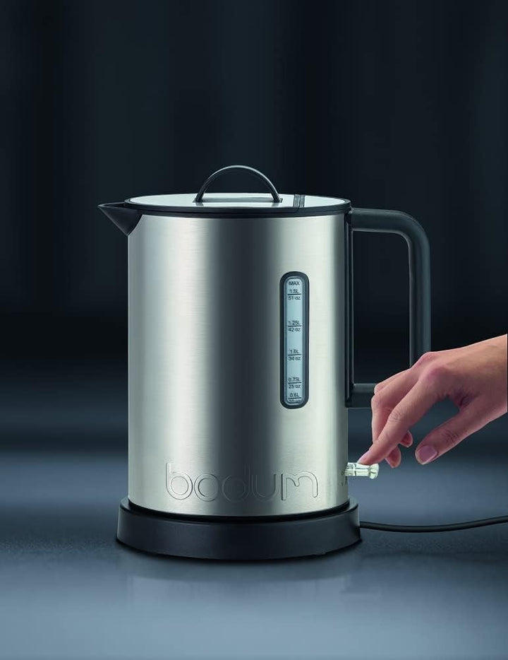 Bodum 5500-57EURO-2 IBIS Vorratsdosen, Glass, 1.5 liters, Chrom matt 1, 5 Chrom