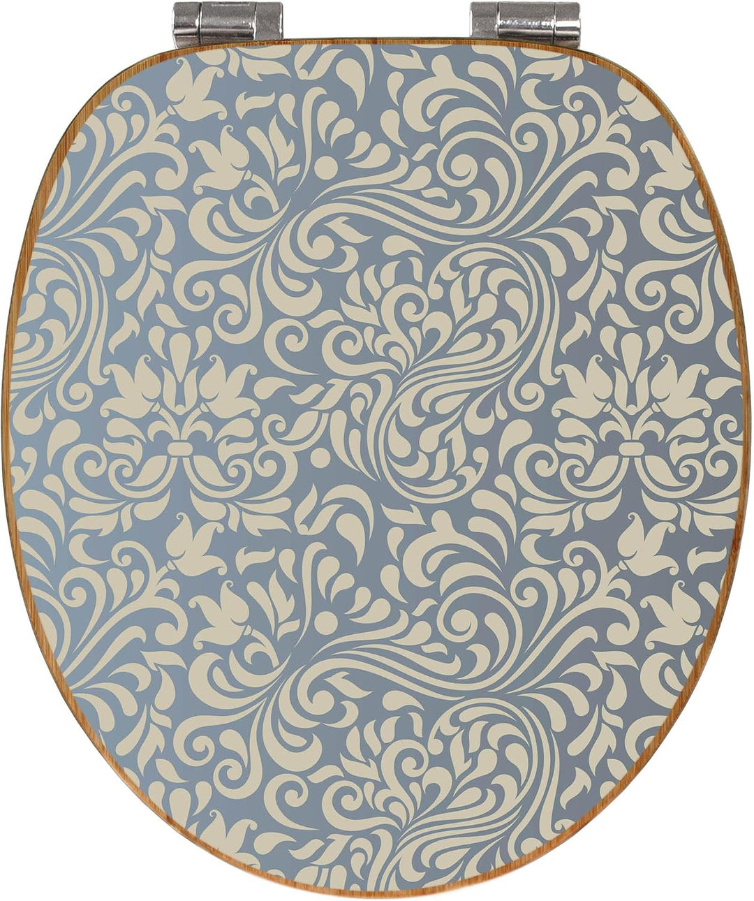 banjado Design WC Sitz Bambus Absenkautomatik 45,8x37,5cm - Toilettendeckel mit Absenkautomatik Holz