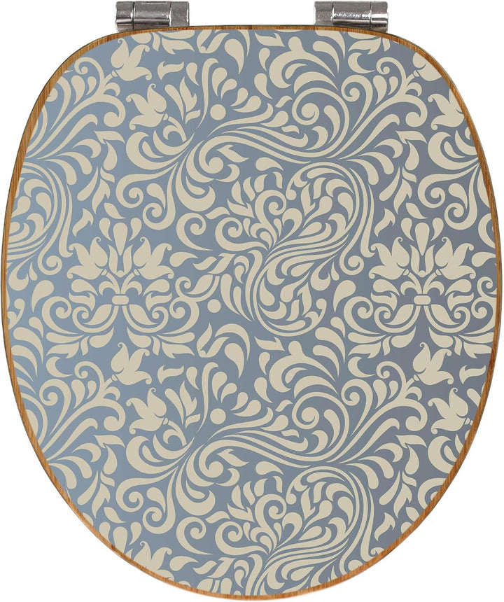banjado Design WC Sitz Bambus Absenkautomatik 45,8x37,5cm - Toilettendeckel mit Absenkautomatik Holz