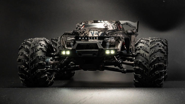 MODSTER Mini Xero Elektro Brushless Monster Truck 4WD 1:16 RTR, Schwarz