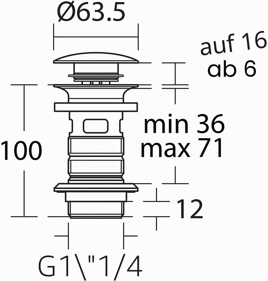 Ideal Standard E1482XG Schaftventil