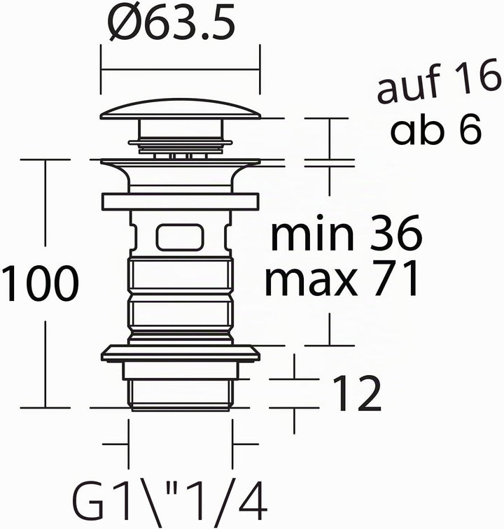 Ideal Standard E1482XG Schaftventil