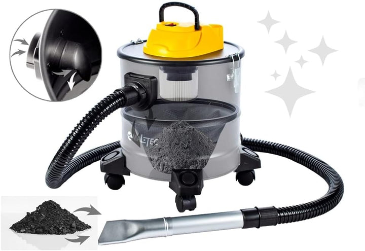 MalTec Industriestaubsauger ML1800-ASH Industriestaubsauger Aschesauger Kaminsauger 1800W 18 Liter |