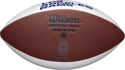 Wilson NFL Logo Autograph Football Autogramm, Live LOS ANGELES RAMS, Autogramm, Live LOS ANGELES RAM