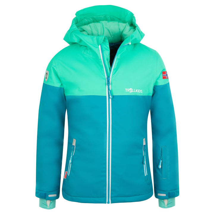 Trollkids Hallingdal Mädchen Skijacke 92 Petrolgrün/Dunkle Minze, 92 Petrolgrün/Dunkle Minze