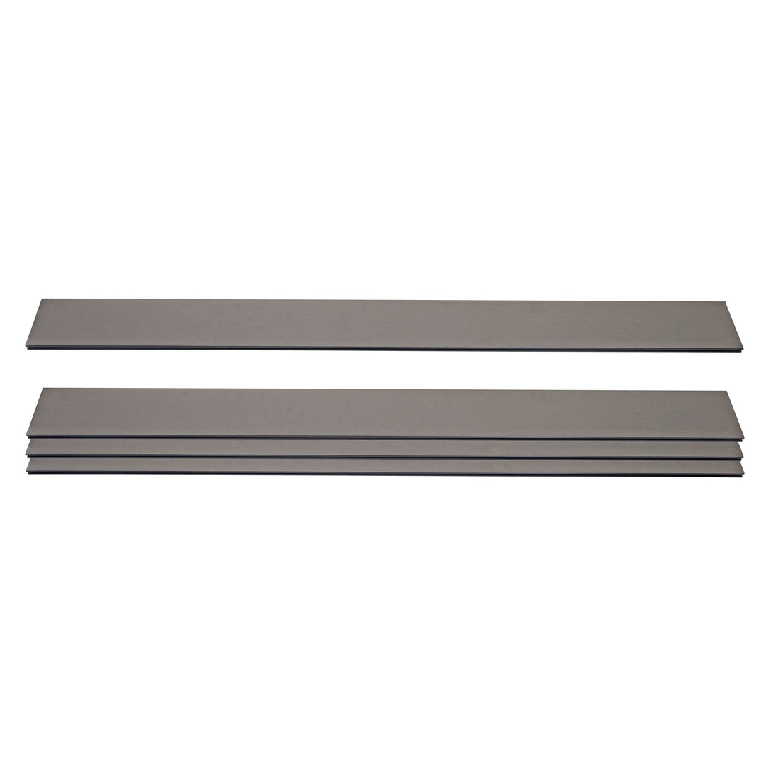 Mendler 4er Set Latten für WPC-Sichtschutz Sarthe-AM - 180cm, grau | Bretter Windschutz, ca. 1qm, 18