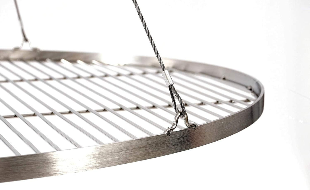 80 cm Grillrost Edelstahl für Schwenkgrill 3 Bein BBQ Grill Rost mit Seil neu