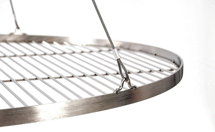 80 cm Grillrost Edelstahl für Schwenkgrill 3 Bein BBQ Grill Rost mit Seil neu