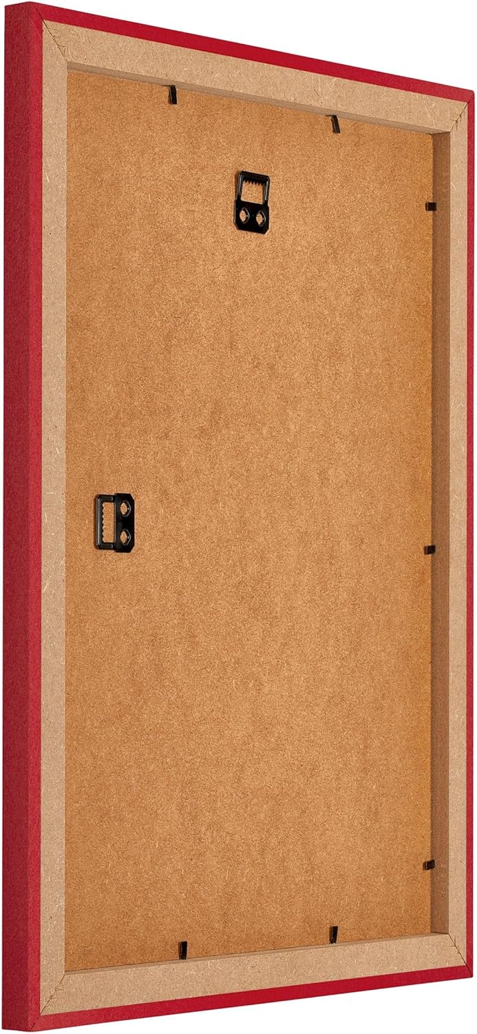 yd. Your Decoration - Bilderrahmen 75x100 cm - Rot - Bilderrahmen aus MDF mit Acrylglas - Antireflex