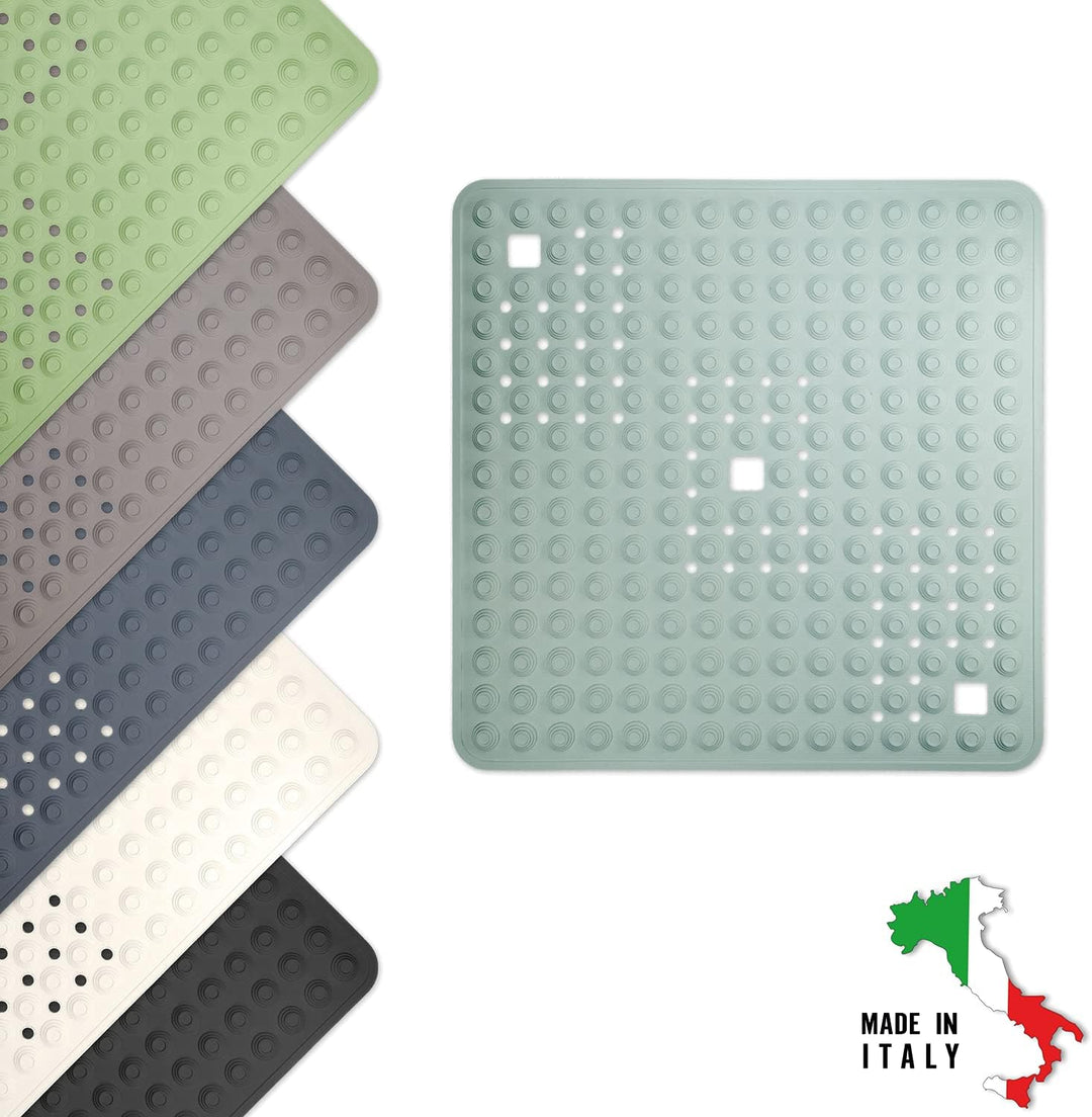 WohnDirect Duschmatte Mint/quadratisch: 60x60 cm - sehr rutschfest &amp; sehr robust - Antirutschmatte f