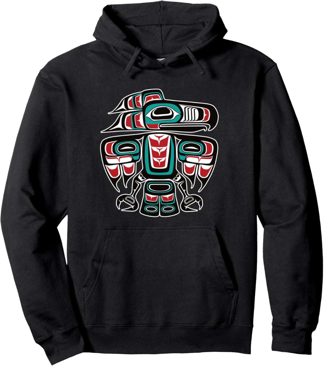 Nordwestpazifik Haida Tlingit Indianer Rabe Donnervogel Pullover Hoodie
