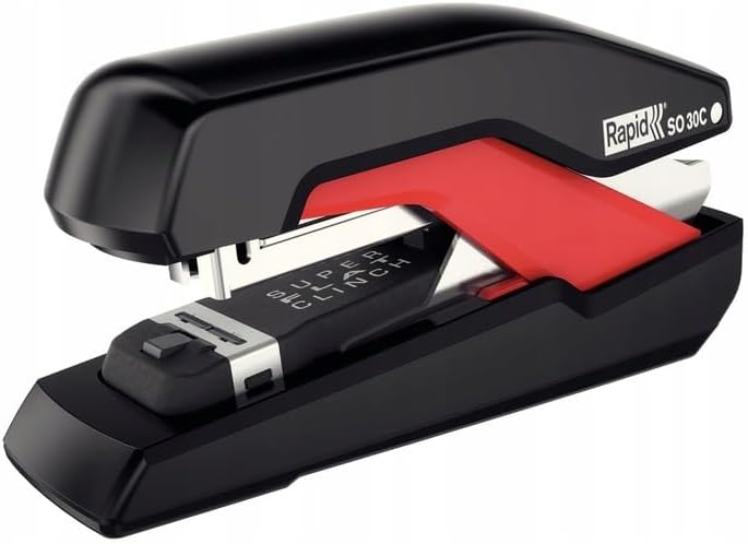 Rapid 5000550 Tacker Super Flachheftgerät (30 Blatt, Mühelos, Omnipress, Hochwertiges Ergonomisches