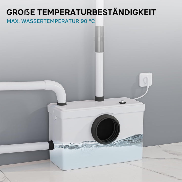 Wiltec 3/1 Schmutzwasser Fäkalien Hebeanlage Kleinhebeanlage 600W