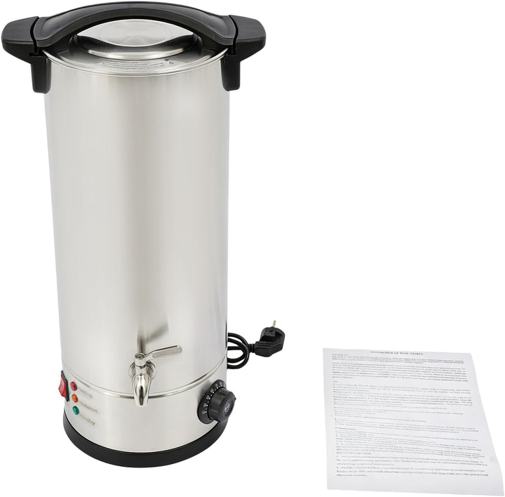 Kazafa 1800W 220V 9L Elektrischer Wachsschmelztopf mit Wasserhahn, Griffe | Automatische Abschaltfun