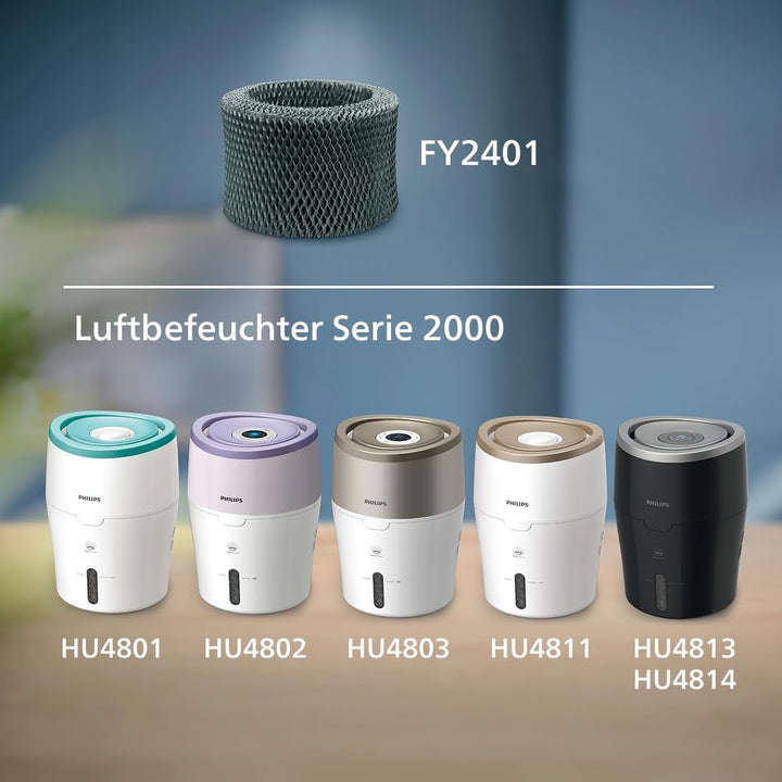 Philips Original NanoCloud Befeuchtungsfilter-Ersatz für Luftbefeuchter 2000 Serie HU4801, HU4802, H