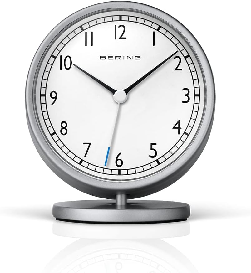 BERING Damen und Herren Alarmclock Quarz Movement - Home Decor Collection mit Kunststoff Glas 90096-