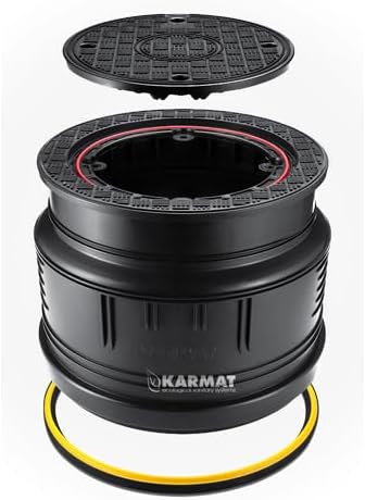 KARMAT Schachtabdeckung PS400 Schachtdeckel DN400 A15 Wasserdicht Geruchverschluss Kunstoff Rund Vol