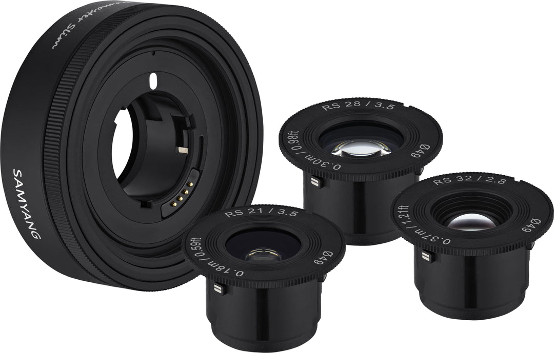 Samyang - Remaster Slim AF - DREI Brennweiten – 21 mm, 28 mm und 32 mm – mit einem einzigen Linsenmo