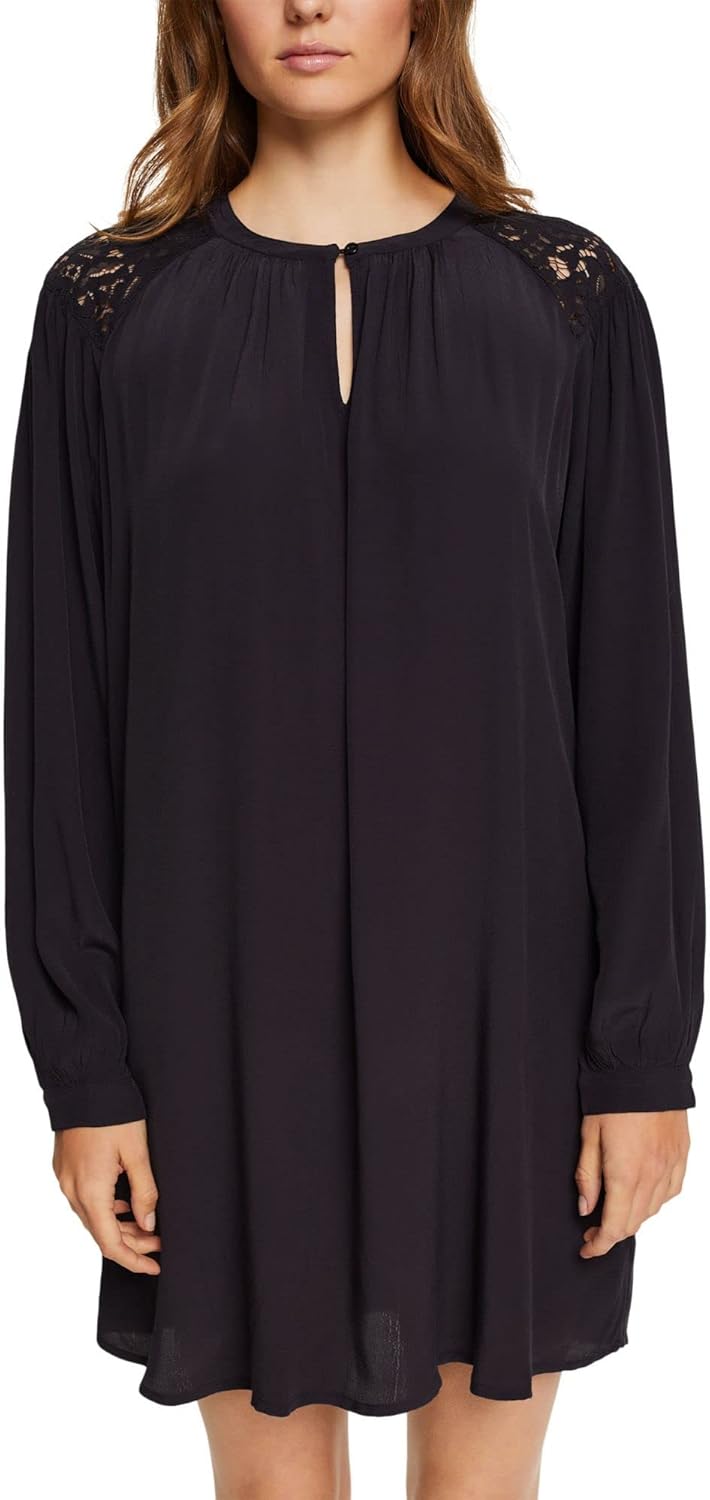 ESPRIT Damen Kleid, 001/Black