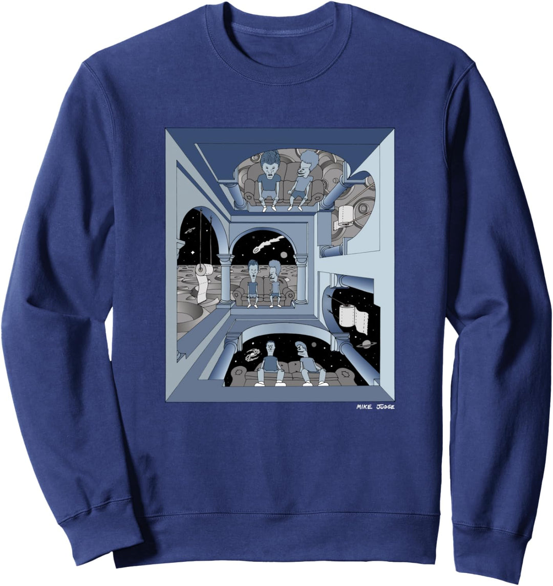 Beavis and Butt-Head Escher Style Sweatshirt