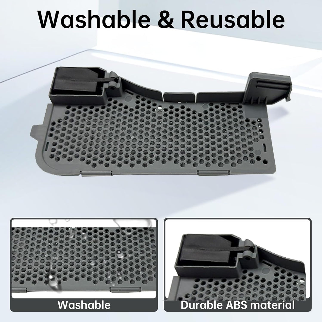 LOVECO 2 Stück Wasserfilter & 1 Reinigungsbürste Ersatzteile Kompatibel mit Roborock S7 Max Ultra Mo