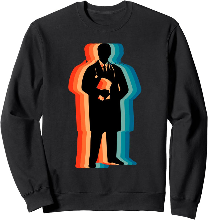 Stolzer Doktor Papa, Retro Vintage Doktor Papa Sweatshirt