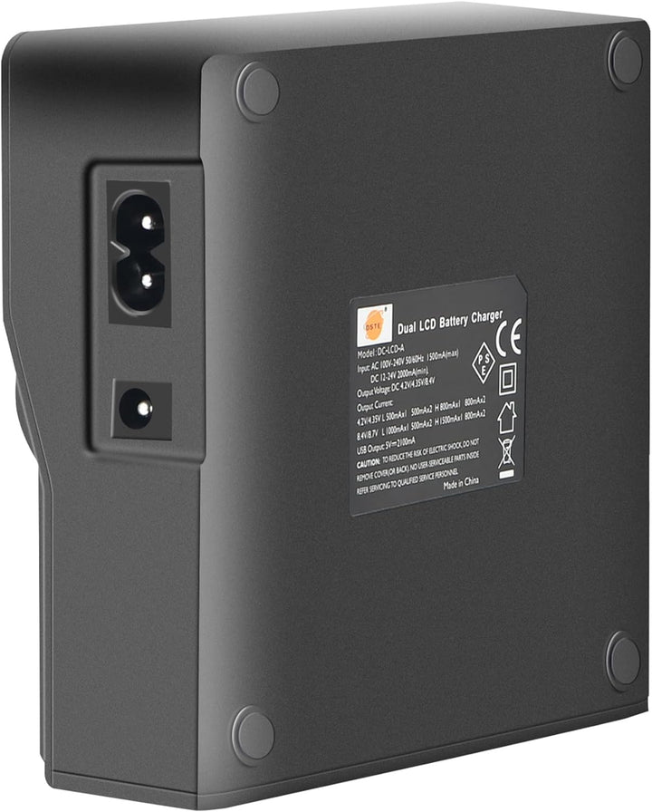 DSTE® LCD 1.5A Fast Charging Dual Batterie Ladegerät (EU-Stecker) Compatible für BP-A30,BP-A60,BP-A9