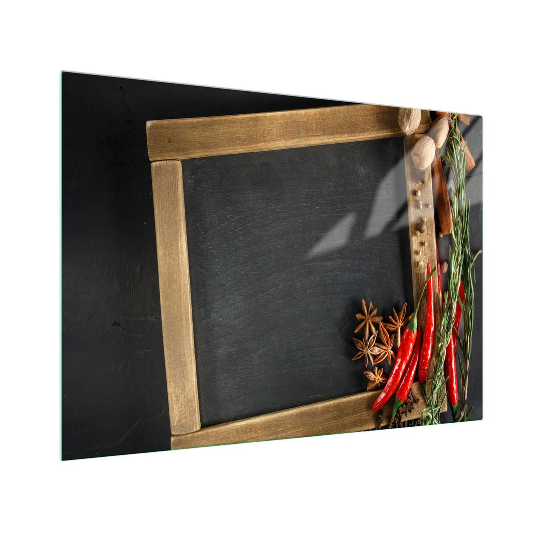 SFArt Herdabdeckung Glas – Gehärtetes Glas Schneidebrett & Ceranfeld Abdeckplatte 1 Teilig 52x30– Hy