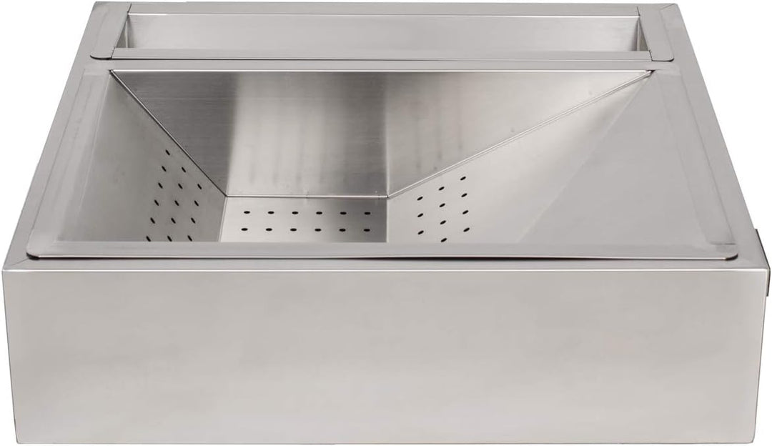 Beeketal 'BPAS-2' Profi Gastro Pommes Abtropfschale aus Edelstahl 3-teilig (Frittierseiher Grundgest