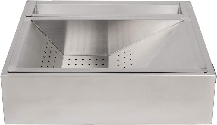 Beeketal 'BPAS-2' Profi Gastro Pommes Abtropfschale aus Edelstahl 3-teilig (Frittierseiher Grundgest