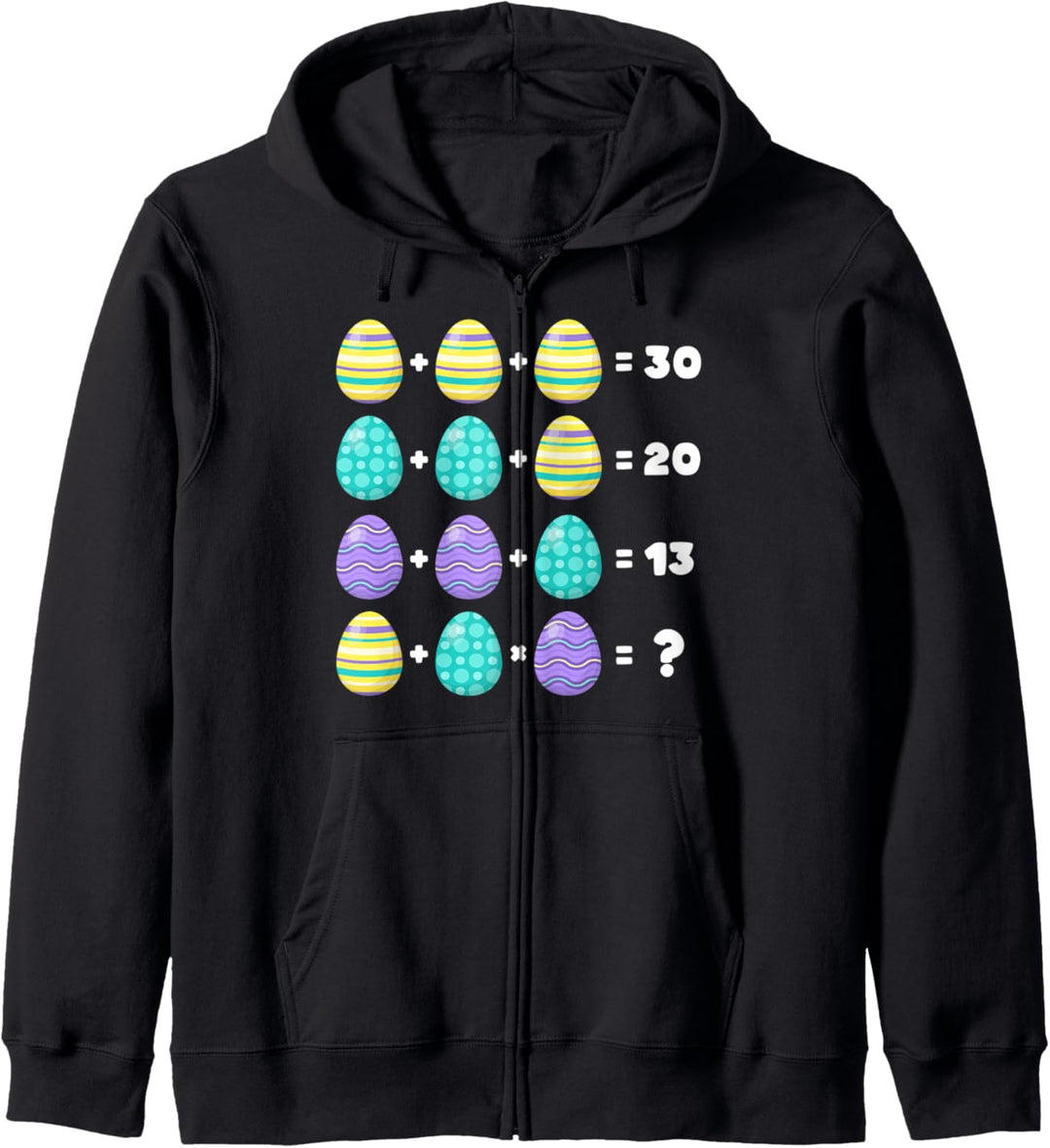 Ostern Mathelehrer, Mathematischer Rebus, Ostereier Kapuzenjacke