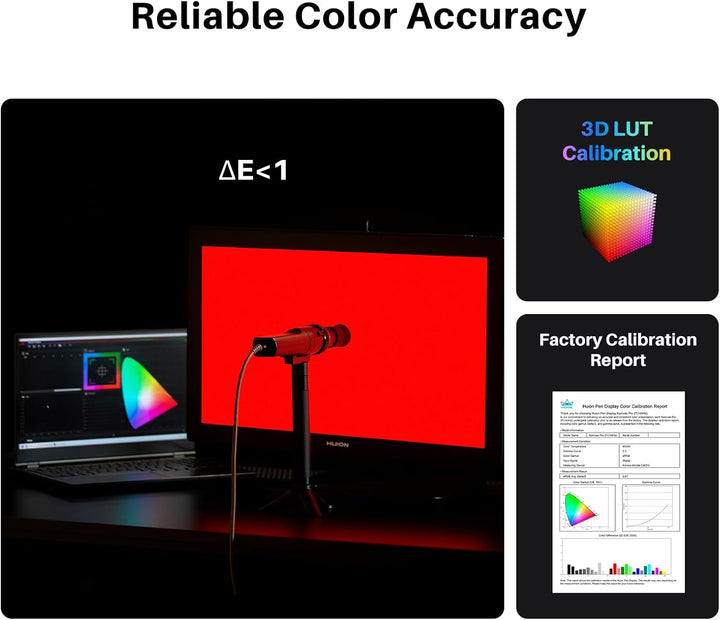 HUION Kamvas Pro 27 (144Hz) 4K UHD Zeichentablett mit Bildschirm, PenTech 4.0 Stylus 16384 Stiftdruc