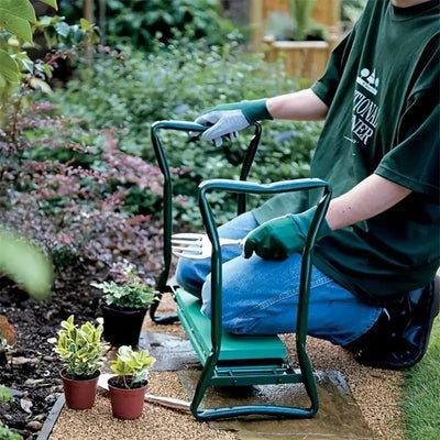 Gartensitzkniebank Kniebank mit weiches Kniekissen für Gartenarbeit - Garten-Kniebank klappbar Garte