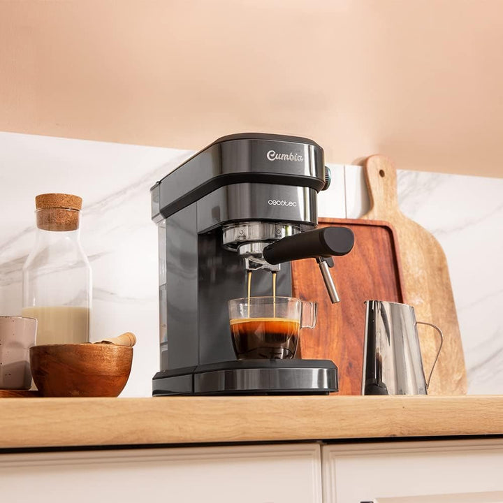 Cecotec Express Cafelizzia 890 Gray Espressos und Cappuccino, 1350 W, Thermoblock-System, 20 Bar, Au