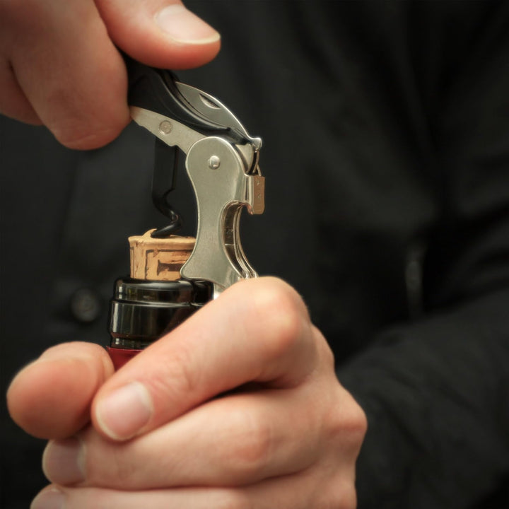 Oaoa Design SMARTPULL Profi Korkenzieher Kellnermesser Doppelhebel-Flaschenöffner für Wein, mit Foli