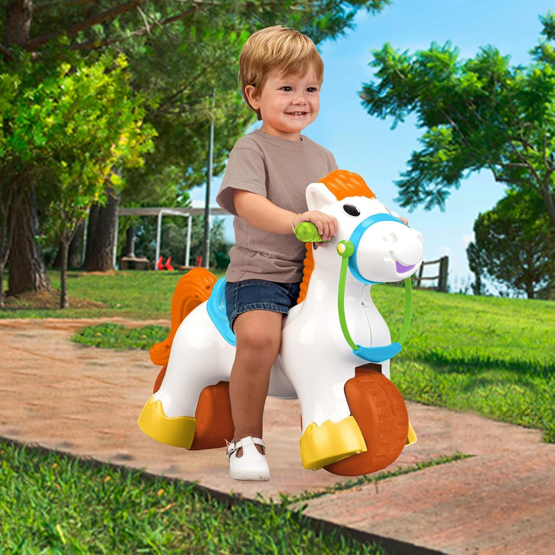 FEBER - Ponyfeber Ride-on, mit Rädern und Wippe, ab 2 Jahre, Famosa (800006280)